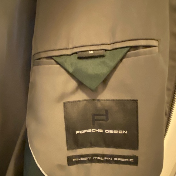 Moss green Porsche Design men’s bomber jacket EU size 56 - Picture 7 of 7